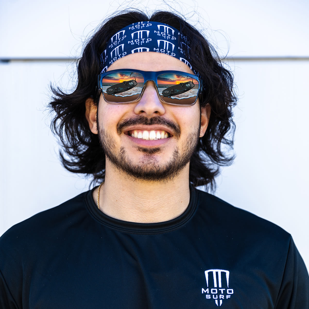 Headband Multi-Logo Black