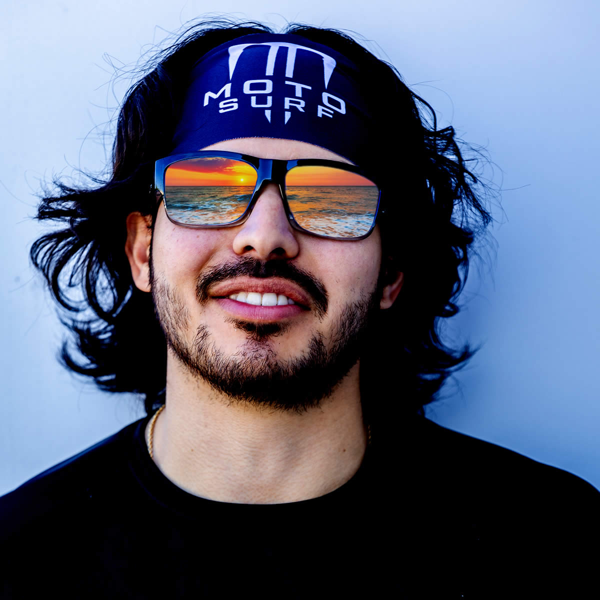 Headband Single Logo Black